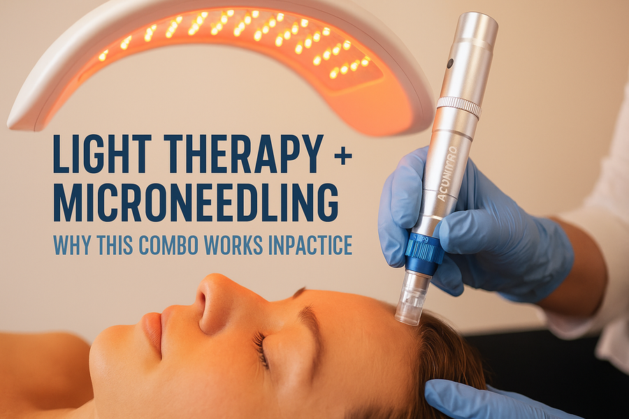 Light Therapy + Microneedling: Why This Combo Works in Practice