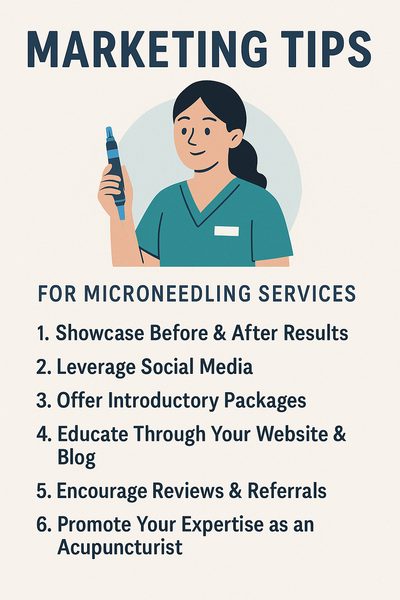 Marketing Your Microneedling Services: Tips for Acupuncturists